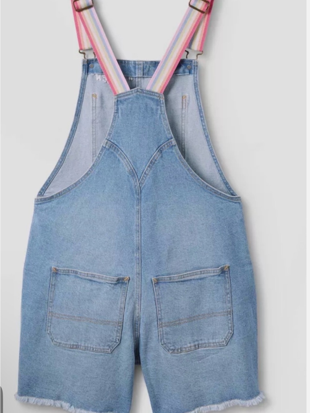 Rainbow Denim Overalls - Blue - Picture 2 of 2